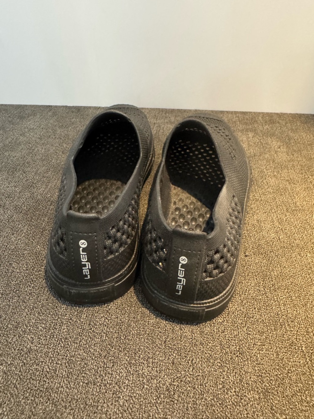 Layer 8 Black Slip-On Waterproof Water Shoes